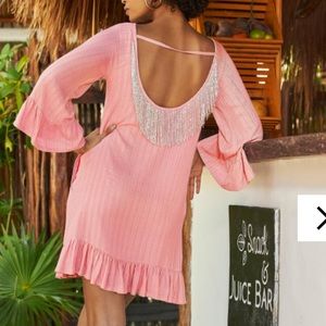 Embellished Fringe Short Dress Size M and Xs Brand New